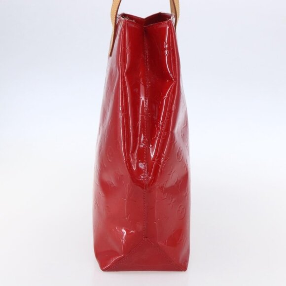 LOUIS VUITTON Monogram Vernis Reade MM Hand Bag Red Rouge M91086 LV Auth ep12185 - Picture 4 of 16
